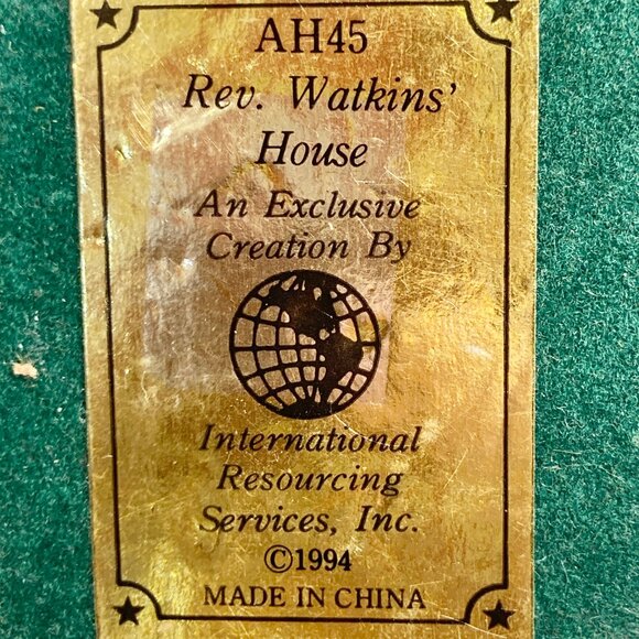 Vintage Liberty Falls Americana Collection Rev. Watkins' House Town Village 1994 - Picture 11 of 12